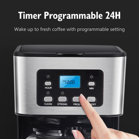 Taylor Swoden cafetera programable 12 tazas, panel de control para programación fácil