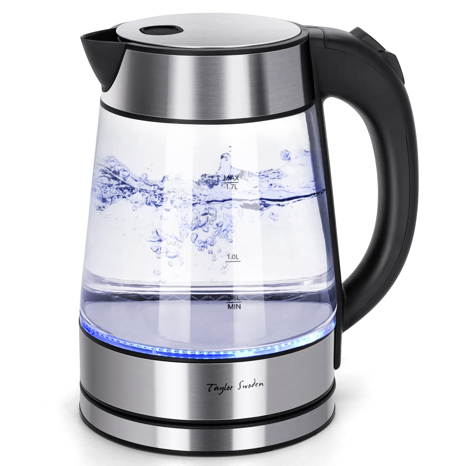 Taylor Swoden hervidor de vidrio 1.7 L para agua caliente rápida en casa