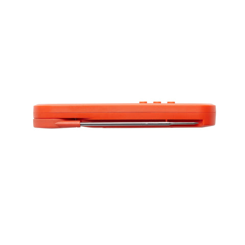 Taylor termómetro con almacenamiento plegable para guardar la sonda.