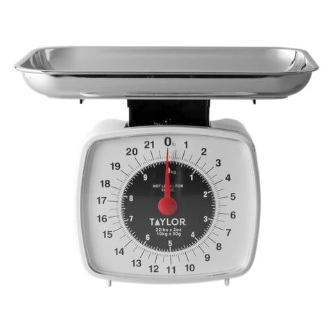 Taylor Analógica de Cocina: bandeja de pesaje amplia facilita medir ingredientes grandes.