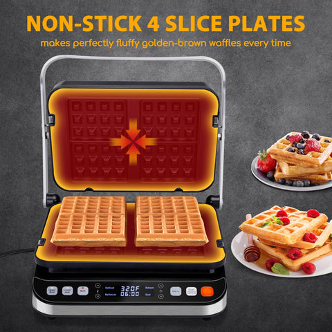 Taylor Swoden Waffle Maker Placas, gofres dorados y suaves.