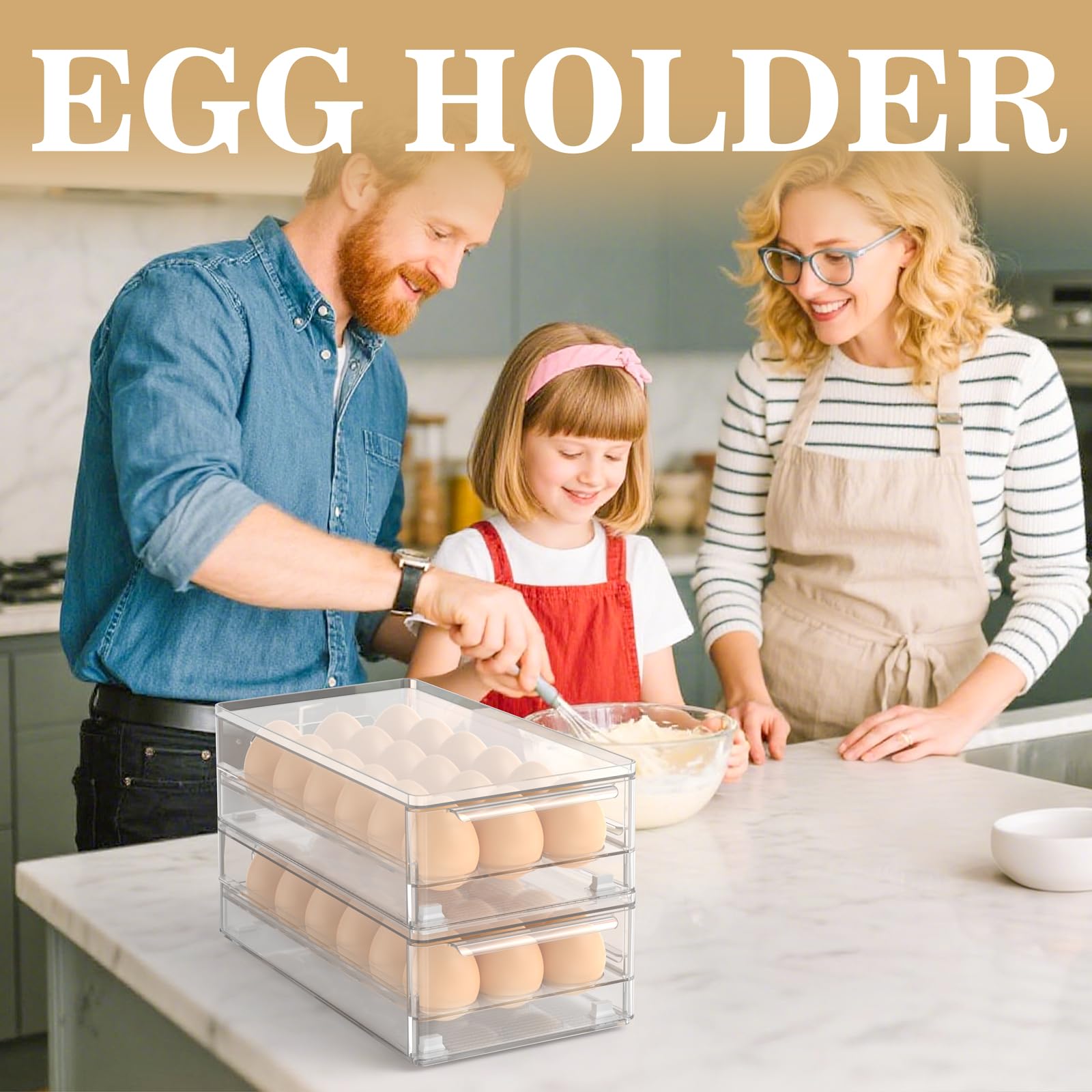 Tayuoo caja de huevos transparente: fácil control de inventario en la cocina