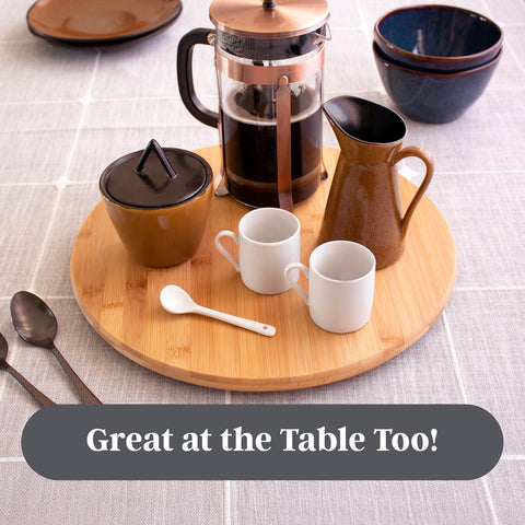 TB Home Lazy Susan bambú Moso acabado natural