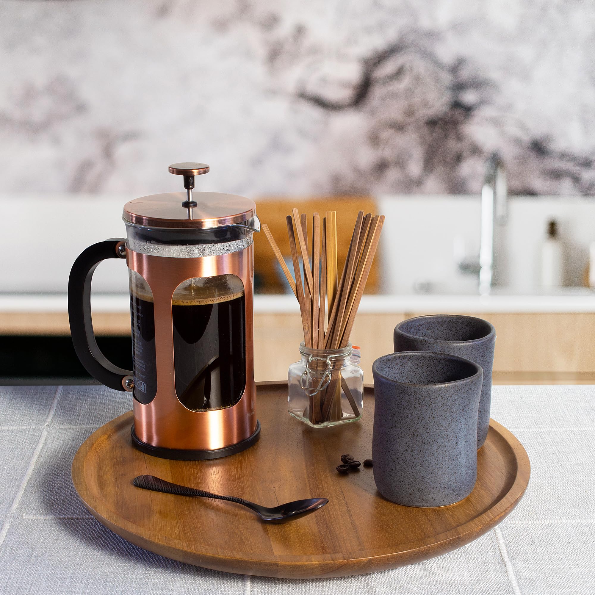 TB Home Lazy Susan con borde elevado para evitar derrames durante la rotación.
