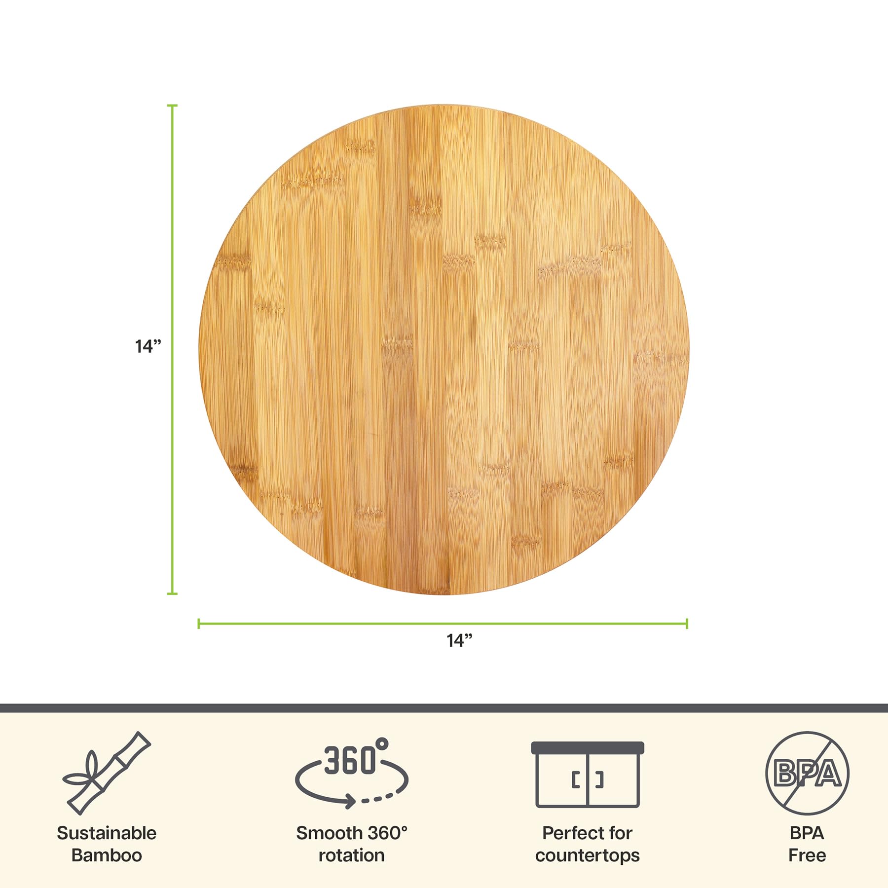 TB Home Lazy Susan en esquina de cocina optimizando espacio