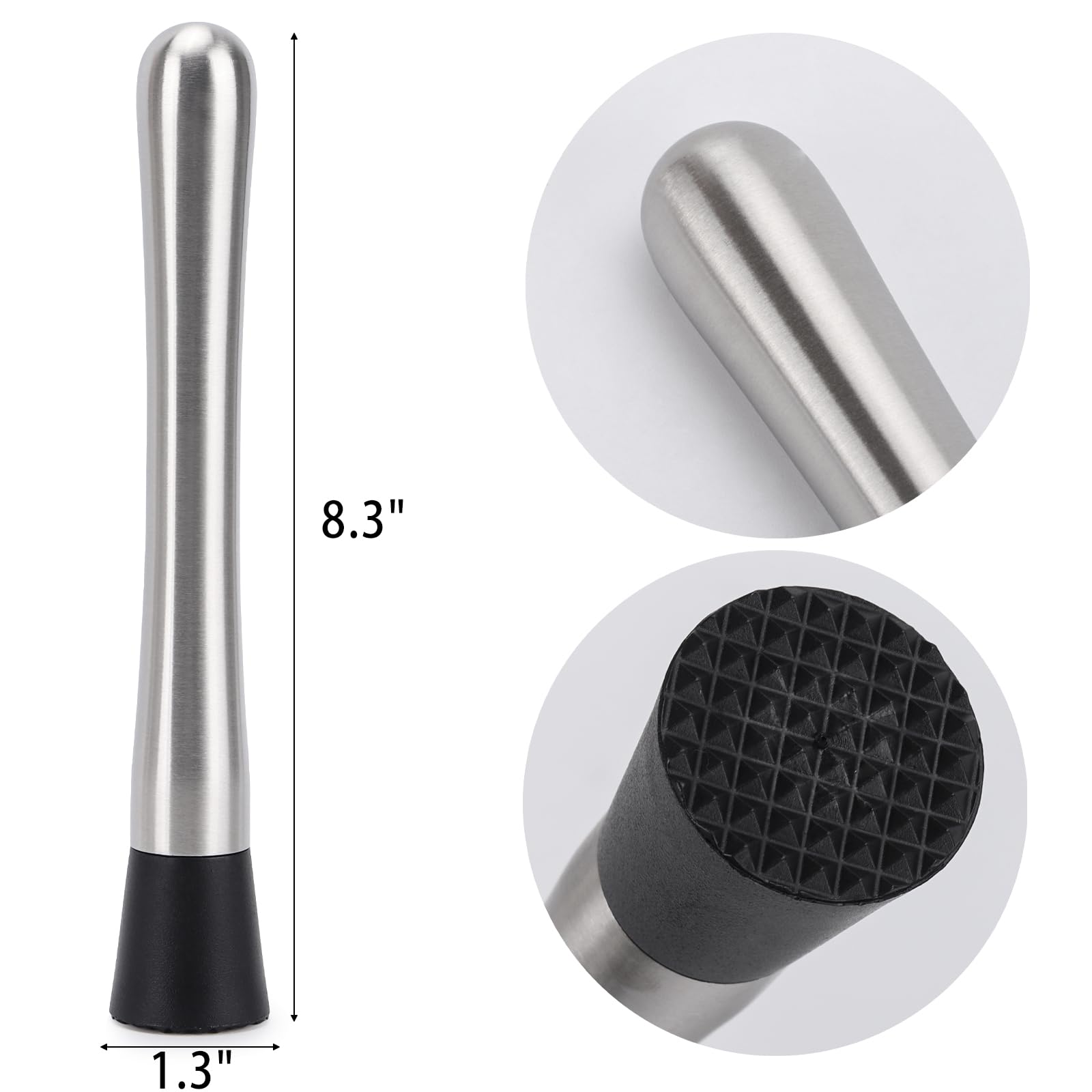 Tbestmax machacador para fruta y hierbas, facilita macerado de sabores.