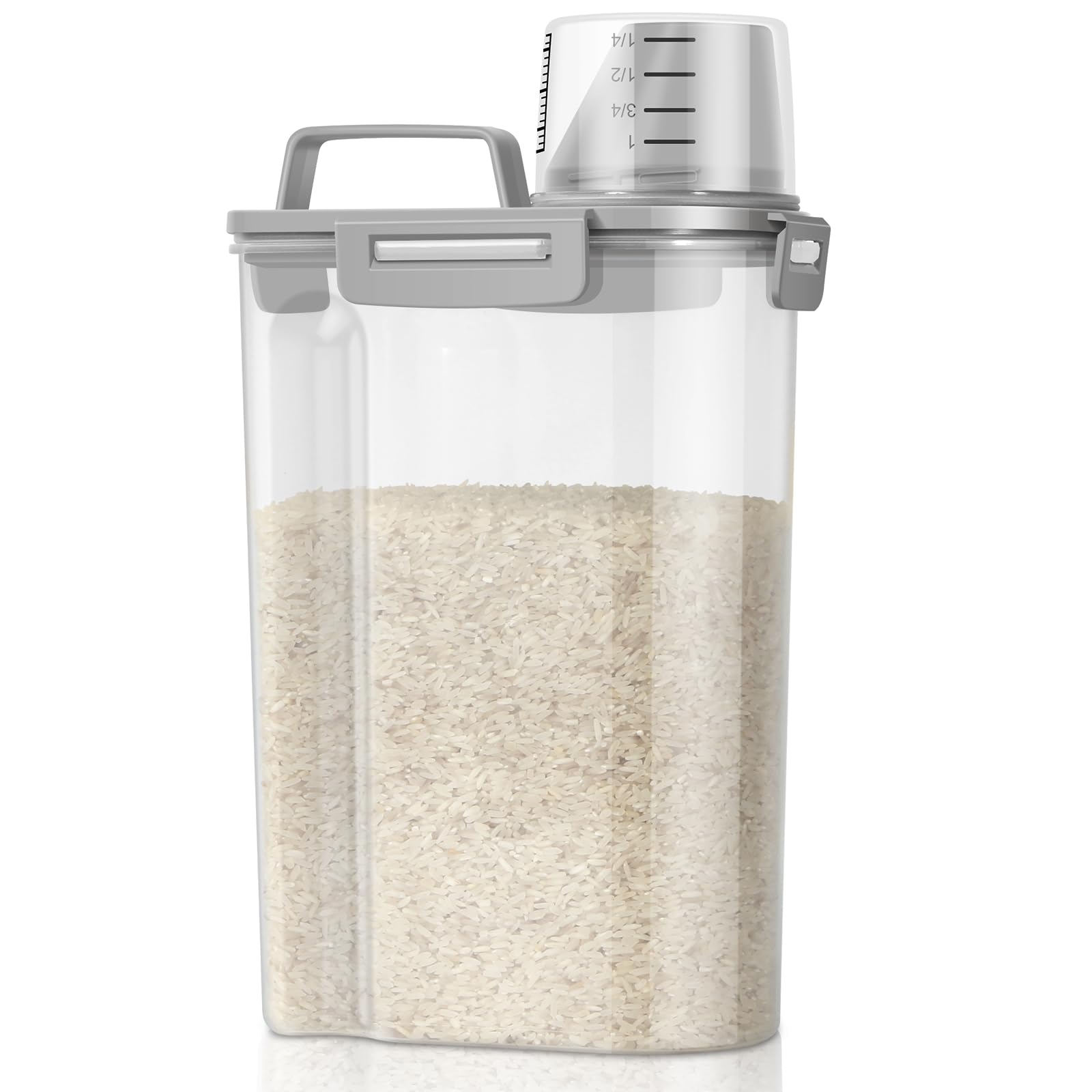 TBMax contenedor-arroz con visual transparente para controlar la reposición de alimentos.