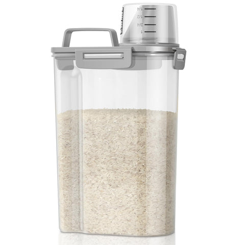 TBMax contenedor-arroz con visual transparente para controlar la reposición de alimentos.