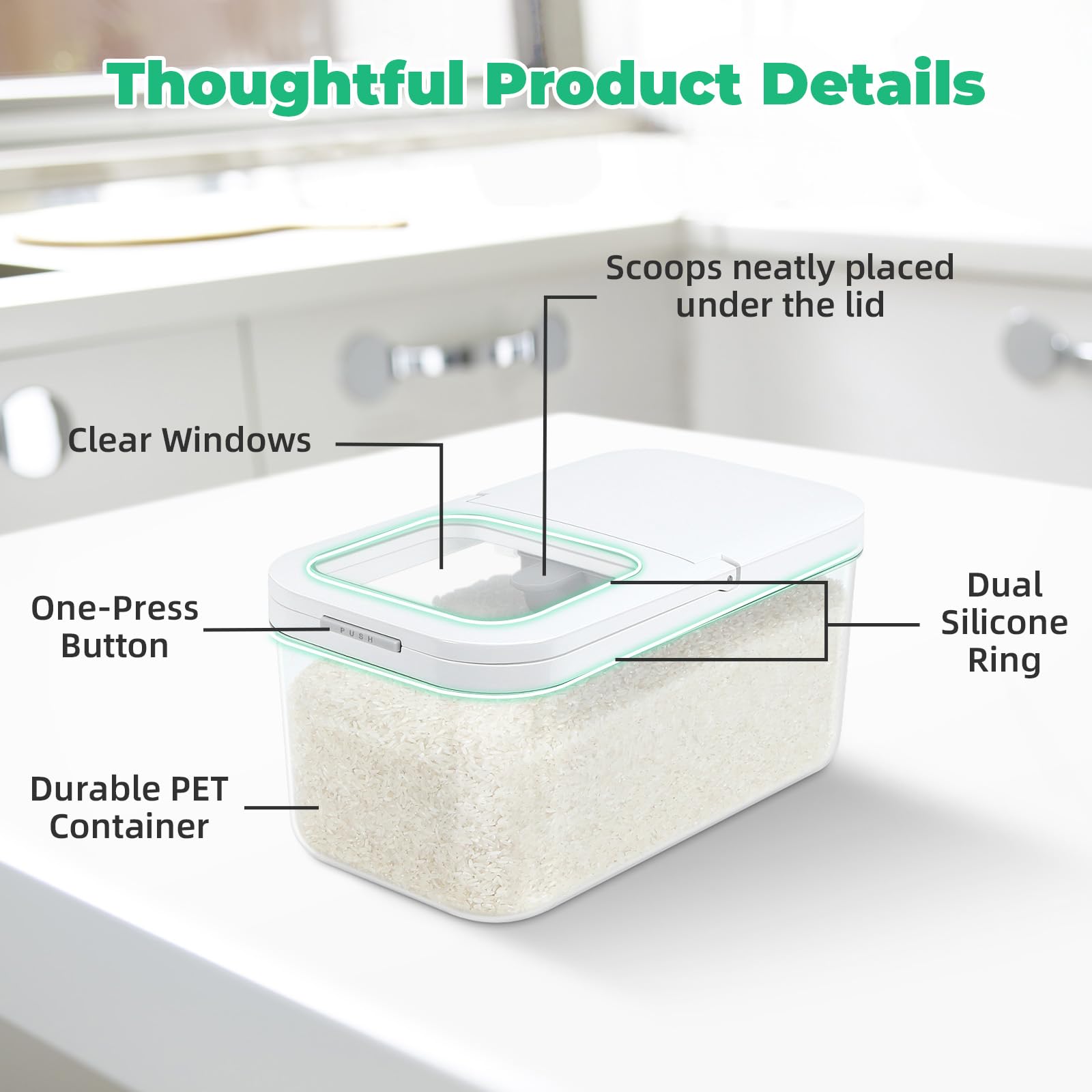 TBMax cierre hermético que mantiene la frescura de los alimentos.
