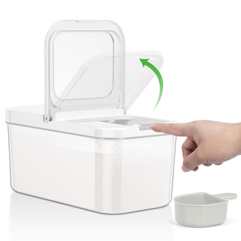 TBMAXS contenedor almacenamiento arroz 6-5qt, tapa que se voltea para verter fácilmente