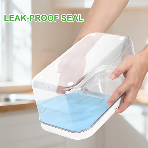 TBMAXS contenedor almacenamiento detergente 6-5qt, resistente y transparente para ver el nivel