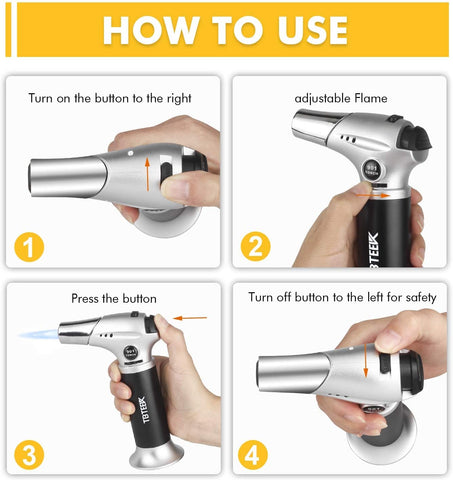 TBTeek soplete recargable y portátil para uso flexible fuera de casa.