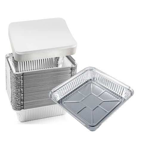 Bandeja TBUY ROSE 9x9 con tapa para servir en servicio de banquetes.