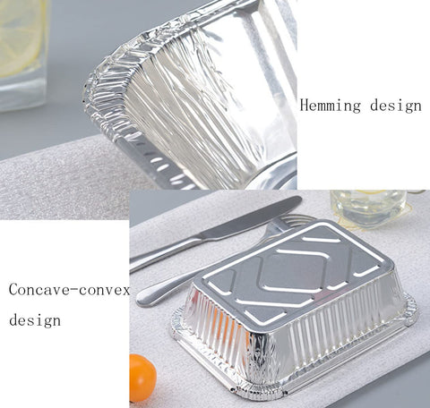Bandejas desechables para servicio de banquetes 9x9 con tapa de aluminio.