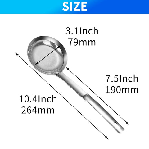 TBWHL colador de malla fina 304 acero inoxidable para freír y lavar.