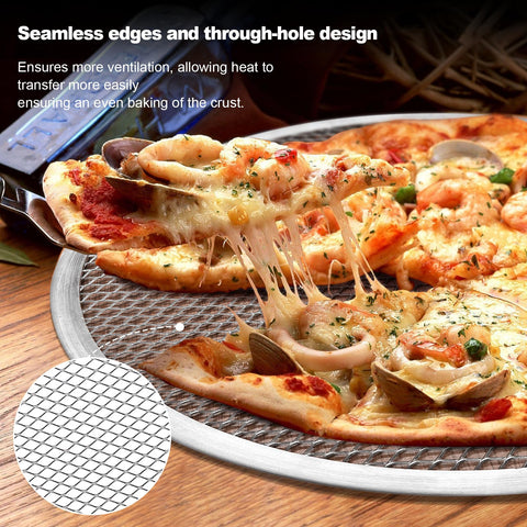 Pan para pizza tchrules antiadherente de 12 pulgadas para hornear