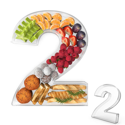 Bandeja charcuteria Tdsuco numero dos acrílica para aperitivos elegantes.