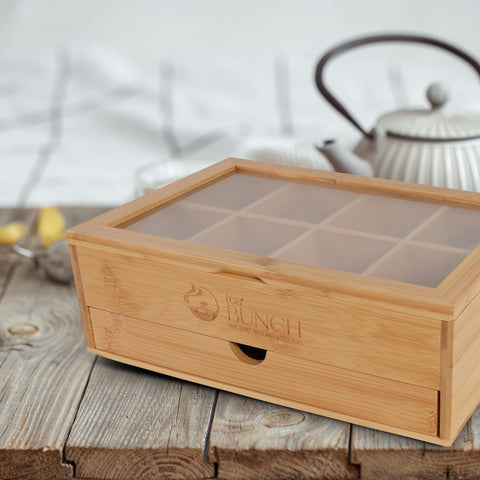 Tea Bunch cajón inferior para accesorios de té como azúcares.