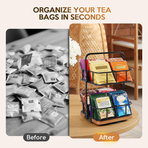 Tea Bunch dispensador de bolsas de té mantiene ordenadas las colecciones