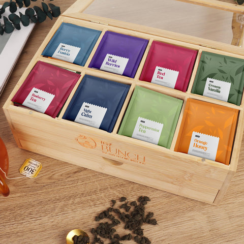 Tea Bunch organizador práctico para ritual diario del té.