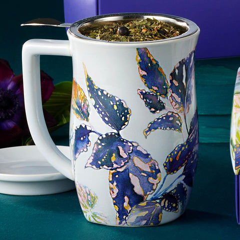 Capacidad de 14 onzas para preparar una infusion completa de té suelto.