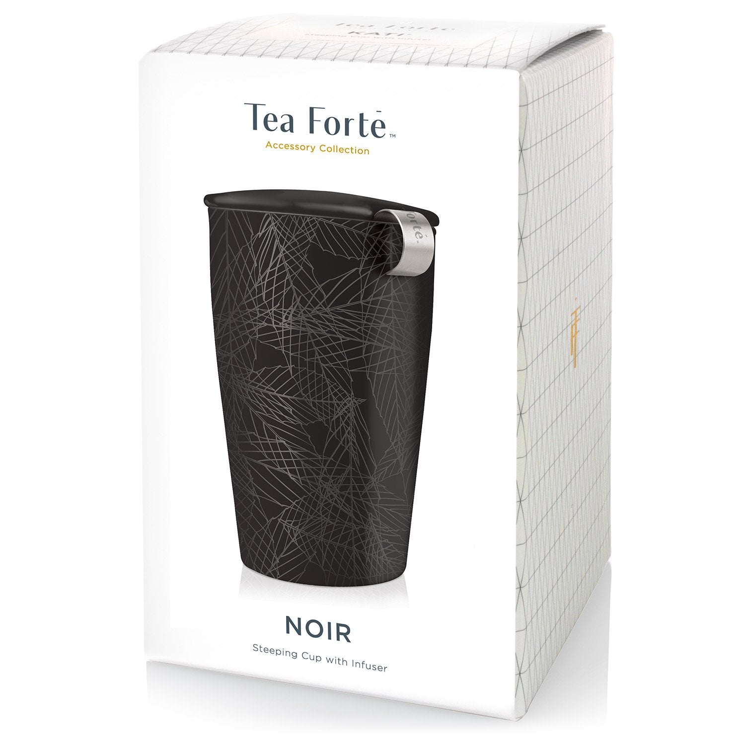 Tea Forte Kati: infusor de acero inoxidable extrafino para hojas sueltas sin residuos.