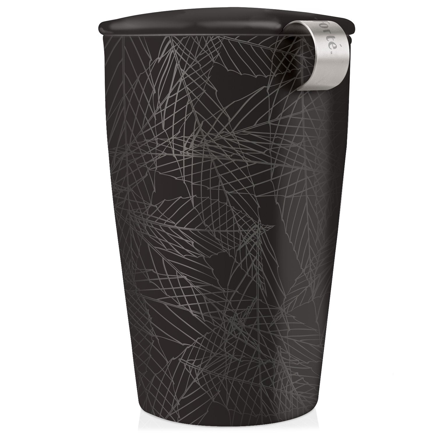 Tea Forte Kati: taza cerámica de doble pared para mantener caliente el té.