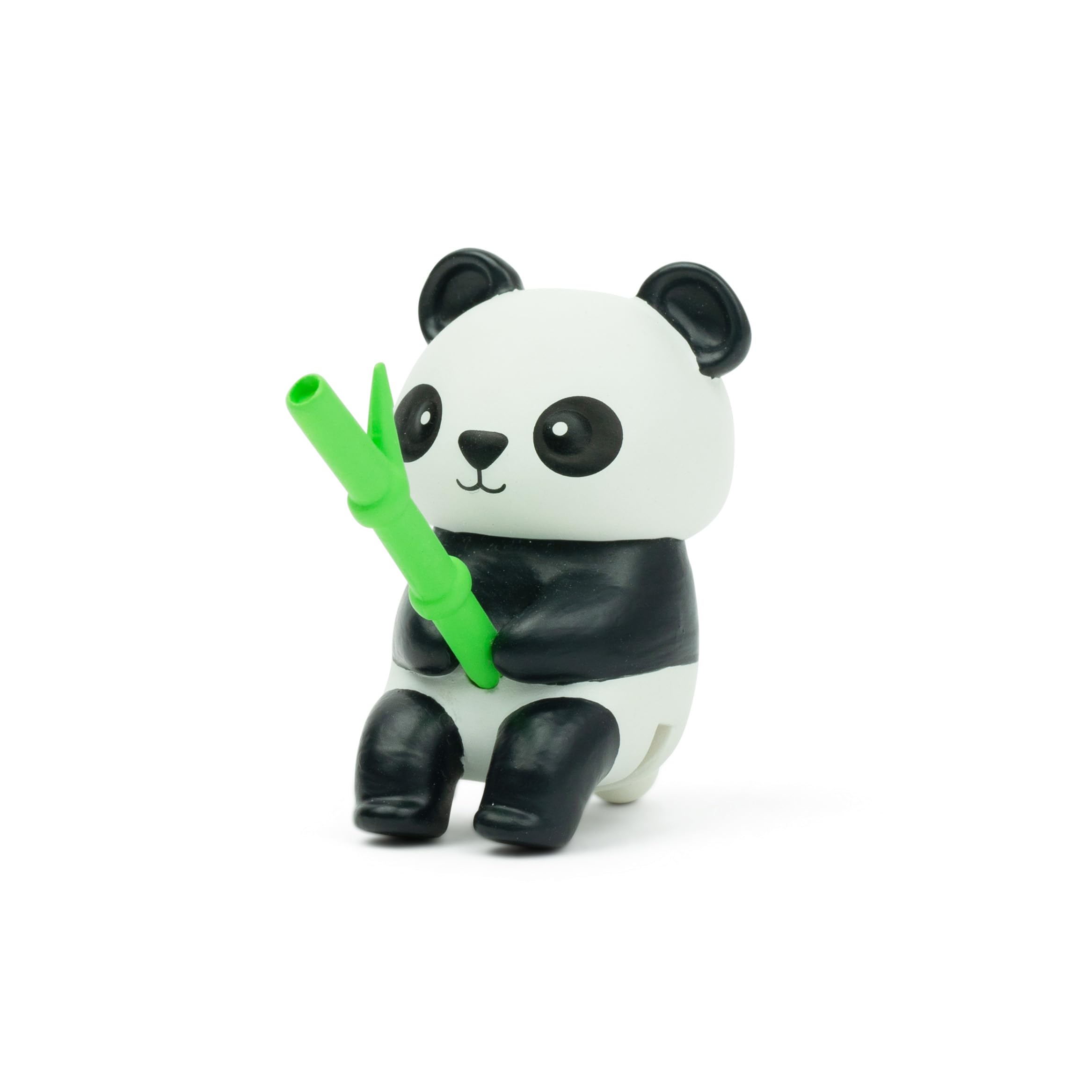Detalle de diseño en PVC del Panda Pescador Tea Mates