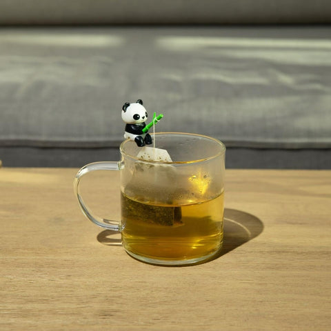 Regalo divertido Tea Mates Panda pescador para amantes del té