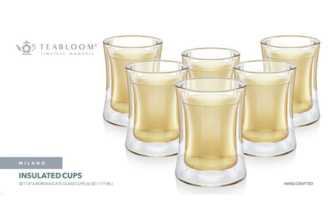 Vidrio borosilicato Teabloom ligero y resistente a cambios de temperatura.