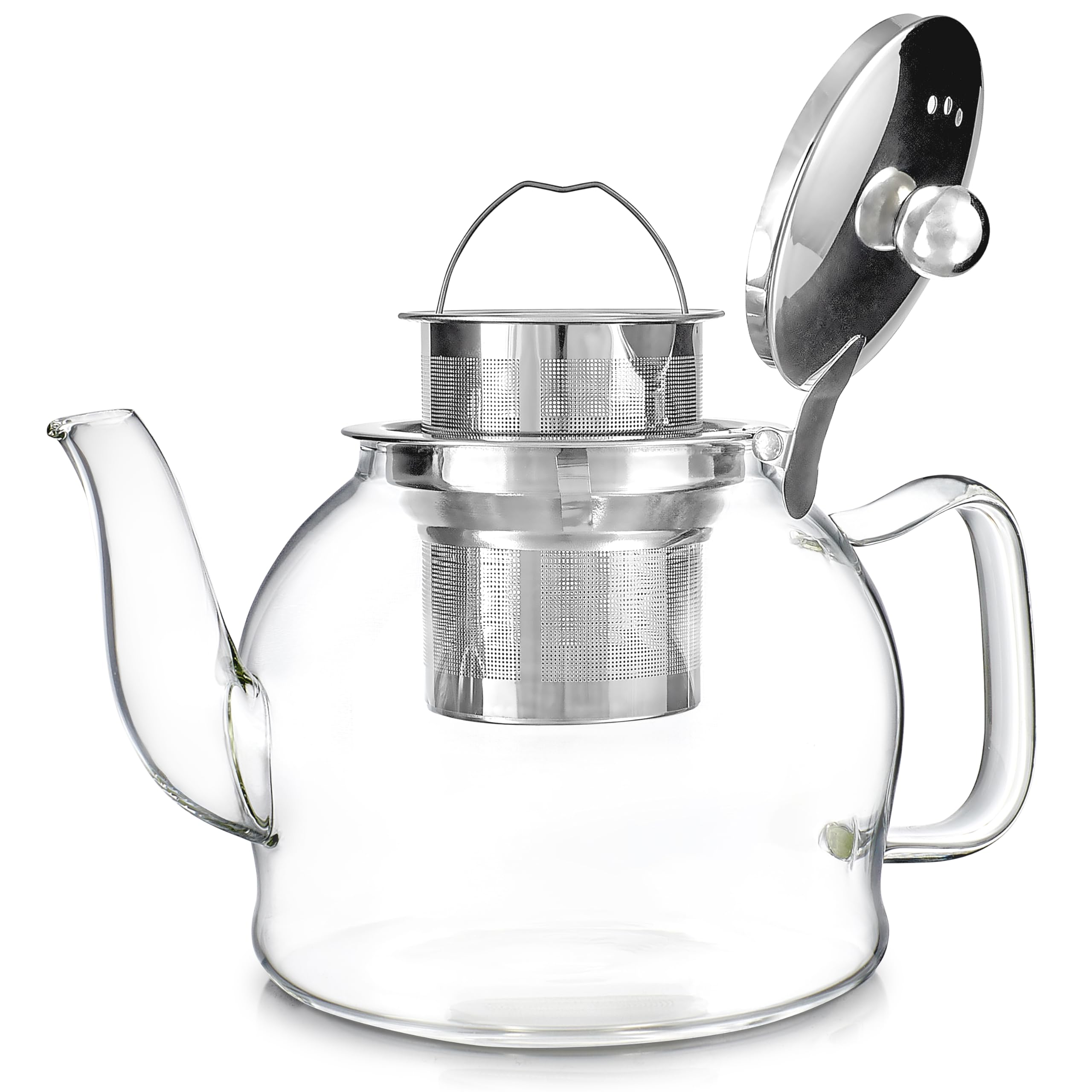 Infusor inoxidable removible de Teabloom Dublin para filtrado limpio