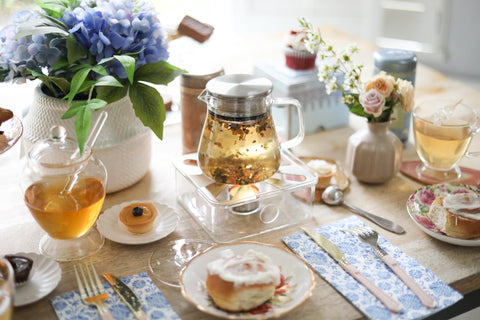 Teabloom filtración de acero inoxidable para infusión precisa.