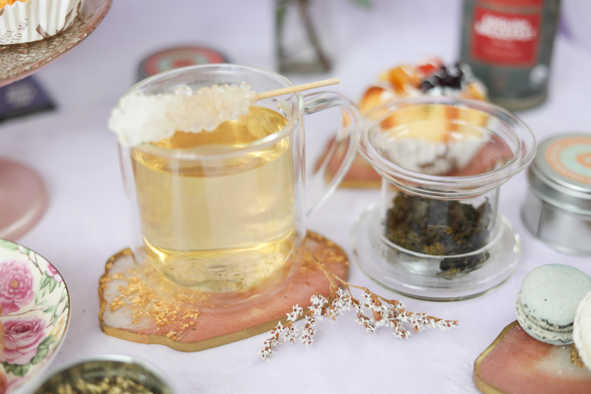 Teabloom: infusor de vidrio filtrado para hojas enteras