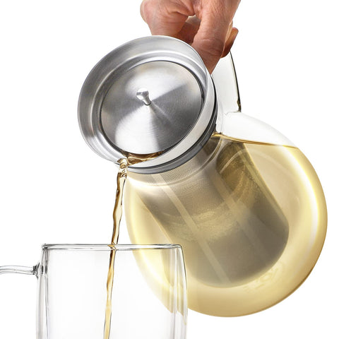 Jarra todo en uno para bebidas: té caliente, frío o agua infusionada.