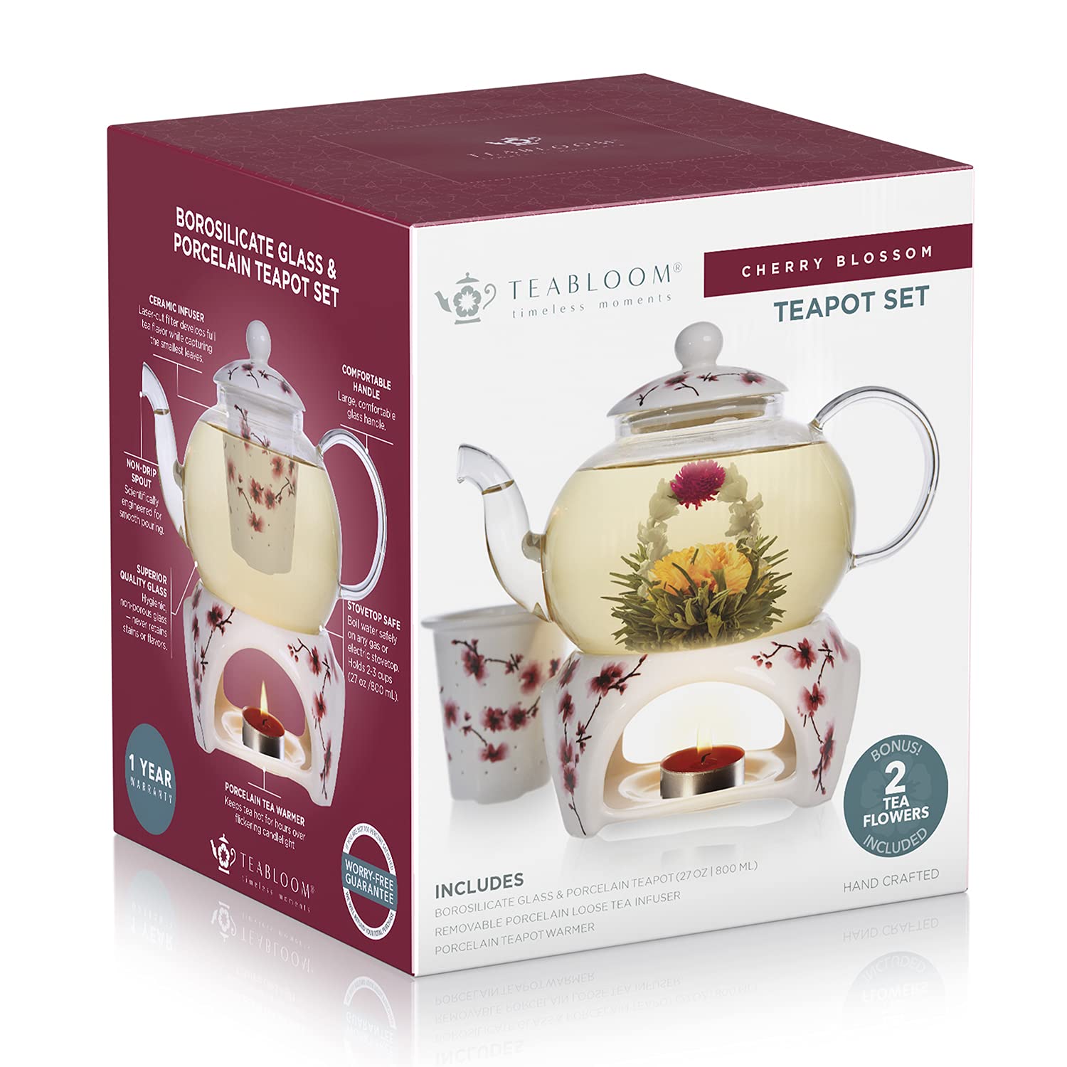 Juego de tés florales Teabloom para explorar sabores y aromas.