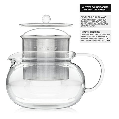 Teabloom Kyoto capacidad 1050 ml para varias tazas.