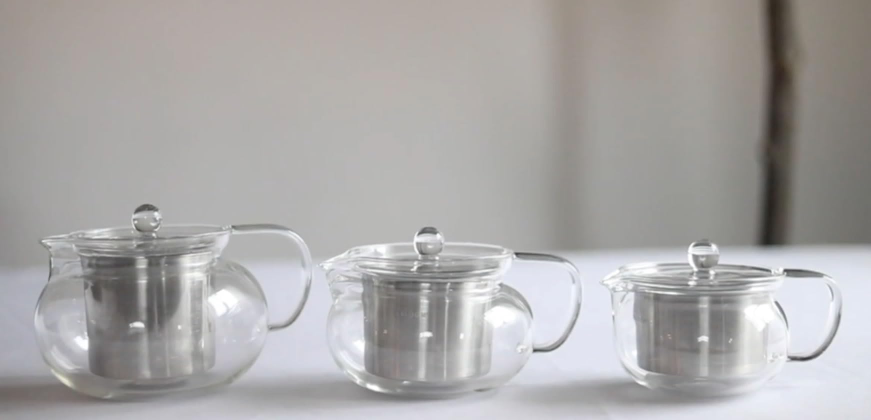 Teabloom Kyoto infusor de acero inoxidable 304 duradero.