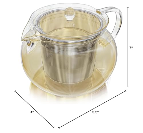 Teabloom Kyoto vertido preciso en taza para servicio cómodo.