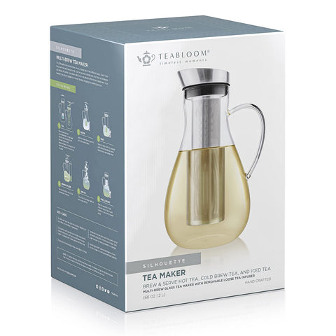 Teabloom mango ergonómico facilita verter con control.