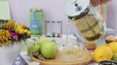 Teabloom prensa francesa con vidrio borosilicato, sabor limpio.