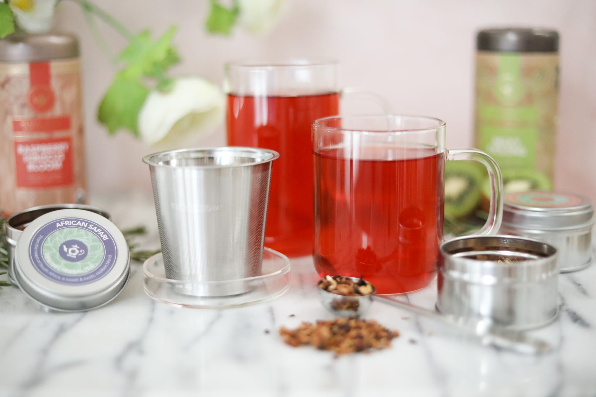 Teabloom tapa multifunción que funciona como plato para el infusor