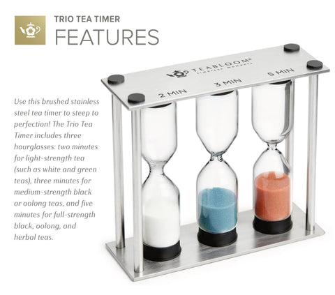 Teabloom temporizador de té, dentro de la caja, ideal para regalo.