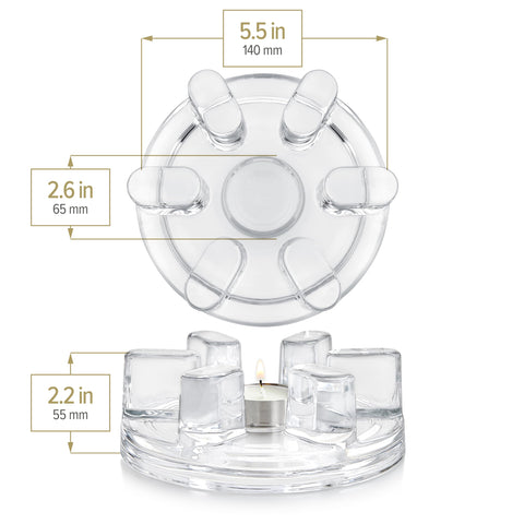 Teabloom vela Tealight incluida para crear ambiente cálido.