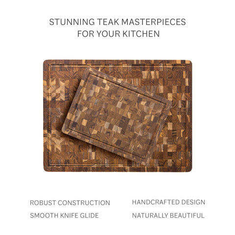 Mango ergonómico Teakhaus para un agarre cómodo y seguro.