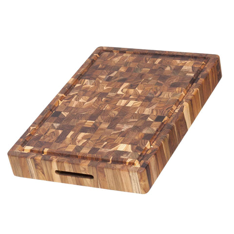 Tabla Teakhaus, superficie superior lisa para cortes precisos.