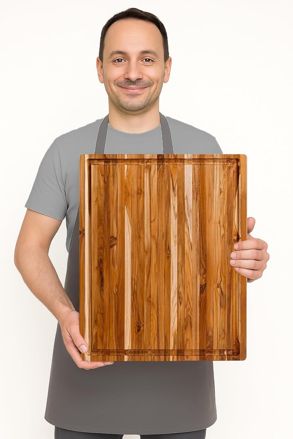 Teakhaus tabla de teca, dos caras reversibles para cortar o servir