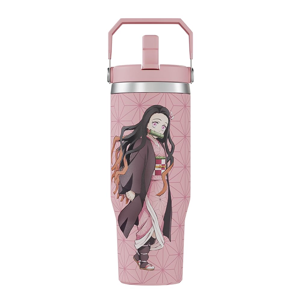 Vaso isotérmico Nezuko de Team Liquid con diseño frontal, ideal para llevar agua