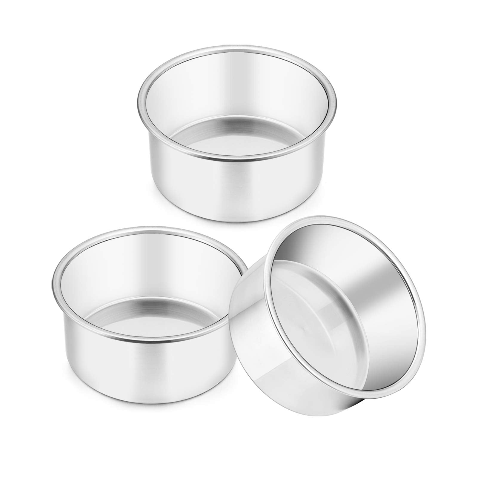 TeamFar bandeja pastel 4 pulgadas set de 3 para porciones individuales perfectas