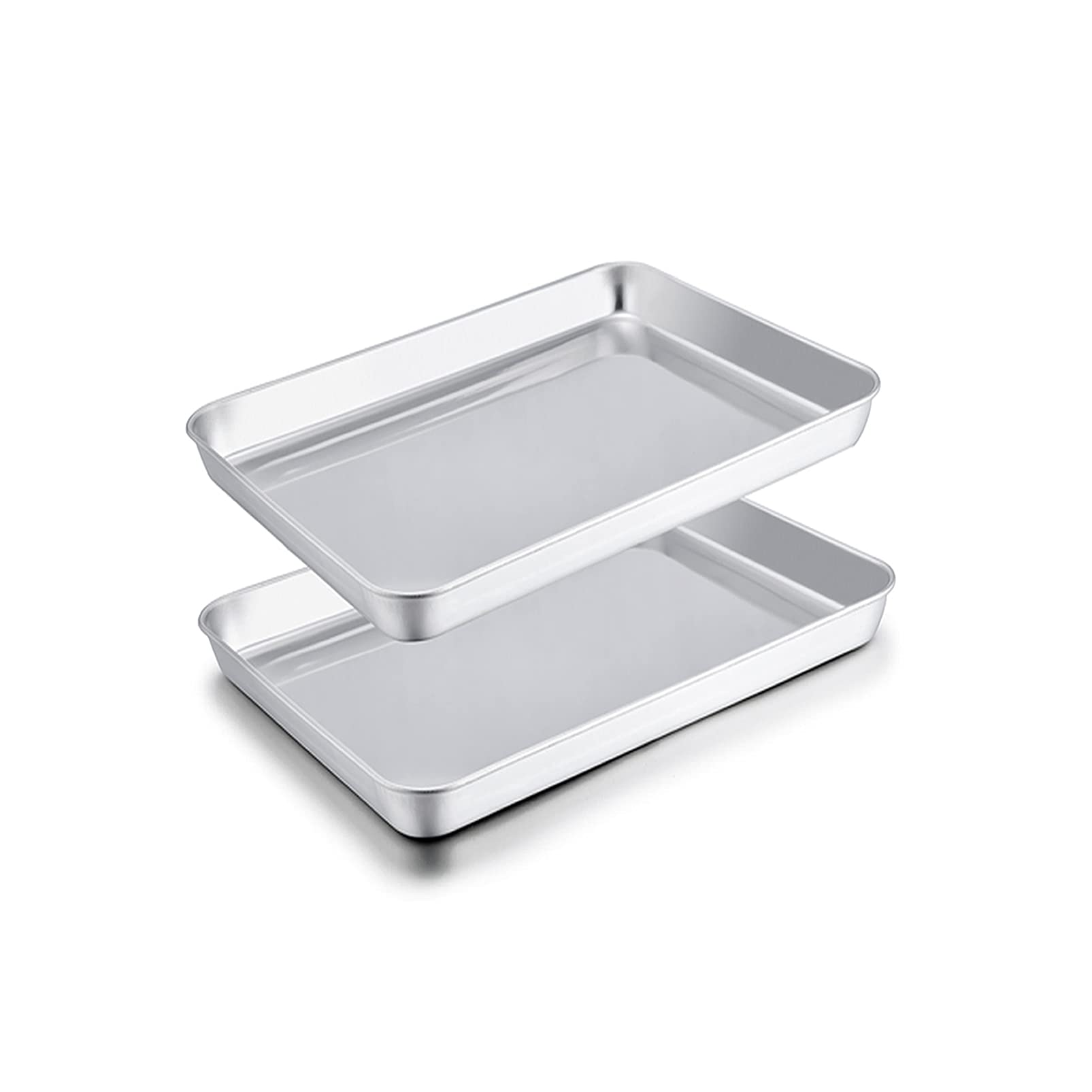 TeamFar bandejas para horno tostador en acero inoxidable con acabado duradero para hornear.