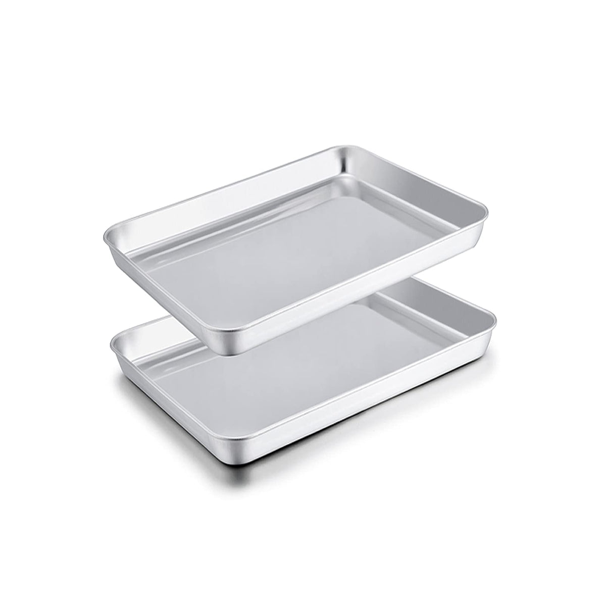TeamFar bandejas para horno tostador en acero inoxidable con acabado duradero para hornear.